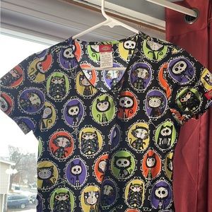 Dickies Halloween scrub top